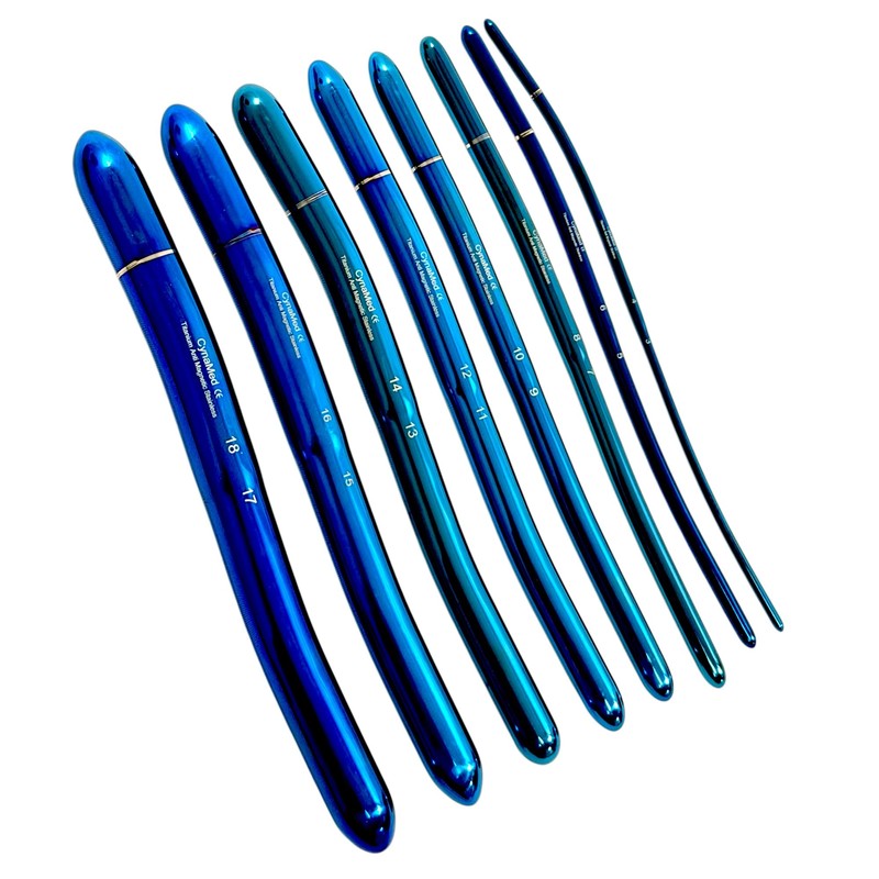 New Premium Hegar Dilator Sound Set Ultrasmooth Titanium Coated 8