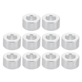 PATIKIL M2 Aluminum Spacers, 10 Pcs Metal Spacer Aluminum 2.6mm ID x 5mm OD x 3mm L Aluminum Spacer Screw Standoff Round for M2 Screw Bolts