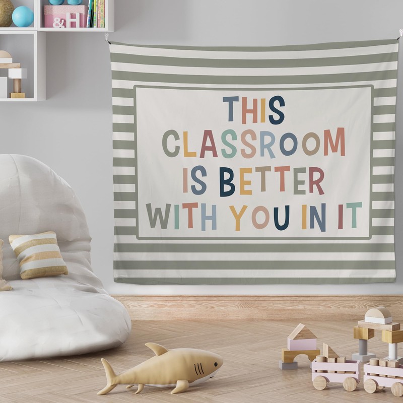 Mcehtle Boho Classroom Tapestry, This Classroom Is Better with You