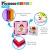 PicassoTiles 42 Piece Magnetic Building Blocks with 32pc Tiles and