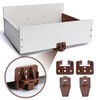 10PCS Drawer Slide Track Guide Glide for Center Mount Drawer