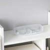 ZARSIO 3 Pieces Hard Shell Glasses Cases Plastic Frosted Translucent