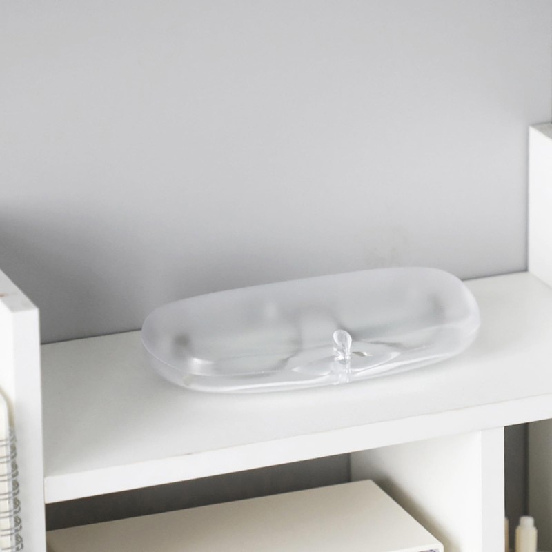 ZARSIO 3 Pieces Hard Shell Glasses Cases Plastic Frosted Translucent