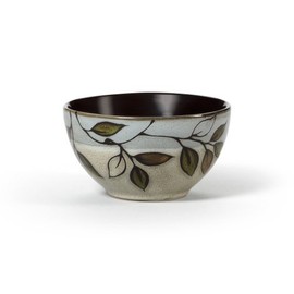 Pfaltzgraff Everyday Rustic Leaves Round Fruit Bow