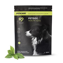 Peticare PetDog Health 2503 Muscle Building Muscle Maintenance Powder for Dogs with Essential Amino Acids, Collagen Strengthens Muscles, Relieves Joints High Acceptance Natural Supplement Food
