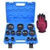 Yuesstloo 13 PCS Spindle Nuts Socket Kit Ball Joints Axle
