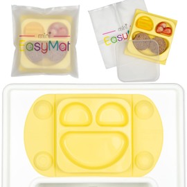 EasyMat Mini Portable Baby Suction Plate (Buttercup)
