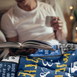 Xufudy Gifts for Brother, Best Brother Birthday Gifts from Sister Blanket 60"x50", Adult Brother Gifts from Sister