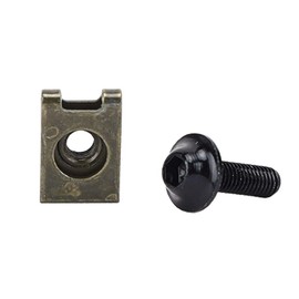 Yosoo Health Gear M5 Motorcycle Fairing Body Screws & Clips, Spire Speed Mounting Clips, Coil Spring Nuts, Pack of 10 (Black)