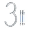M METERXITY 6 Inch Floating House Number, Metal Modern House