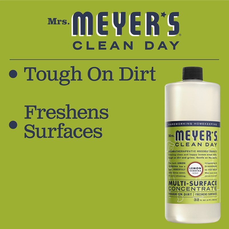 MRS MEYER'S Lemon Verbena Multi Surface Concentrate, 32 FZ