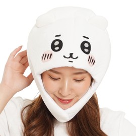 SAZAC Chiikawa Fleece Kigurumi Cap, Adult Size, One Size Fits All