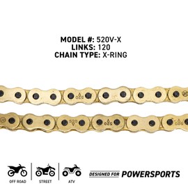 NICHE Drive Sprocket Chain Combo for Honda CRF300L Rally Front 14 Rear 40 Tooth 520 X-Ring 120 Links