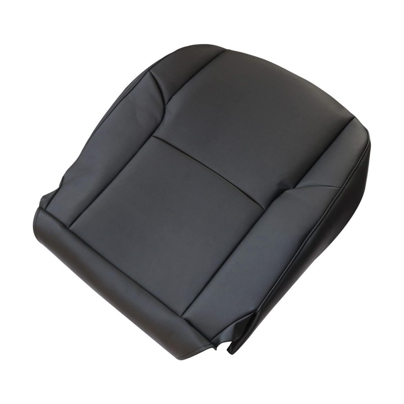 NLQR Black Front Passenger Side Bottom Microfiber Leather Seat Cover