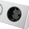 Furniture socket with light switch, built-in socket made of high-quality