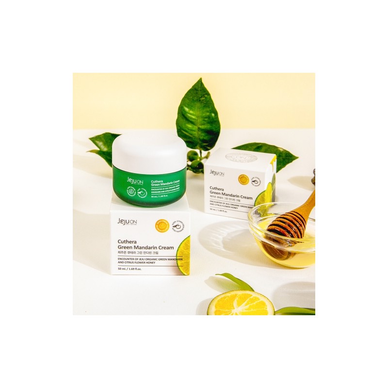 Jeju On Cutera Green Tangerine Cream 50ml / 제주온 큐테라