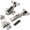 Half Overlay Mini Blum® 26mm 90° Clip-On Frameless Overlay Hinges,