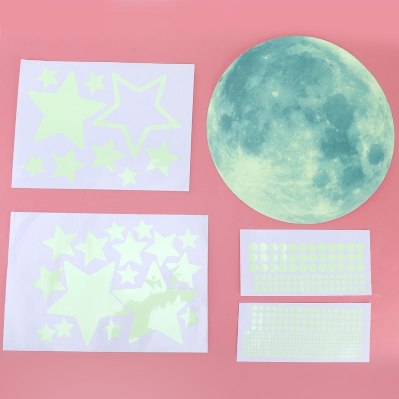 PVC Self Adhesive Wall Sticker Luminous Fluorescent Wall Decals for