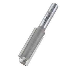 Trend Professional Straight Two Flute Router Cutter, 1/4 Inch Shank, 12mm Cut Diameter, Tungsten Carbide Tipped, 3/74X1/4TC