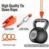 KOKKOYA Adjustable Rope Hanger,15FT Retractable Ratchet Straps,Heavy-Duty Tie Downs for