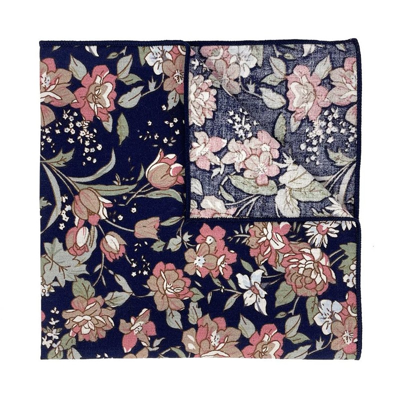 Kebocis Pañuelo cuadrado con bolsillo floral para hombre, 36952.00041666667, 12"