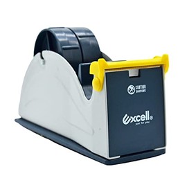 WOD TTD2SD Tabletop Twin-Roll Steel Desktop Tape Dispenser, Blue & Gray - Fits Tape up to 2 inch Wide, Holds 3 inch core, Weighted Rubber Base for Stability