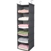 LOVJOYSE 6 Tier Shelf Hanging Closet Organizer, Closet Hanging Shelf