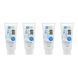 Hadalabo Gokujun Hyaluronic Facial Cleansing Foam, 3.5 oz (100 g) x 4 Packs
