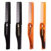 4 Pack Plastic Folding Comb, Foldable and Portable Fine Tooth