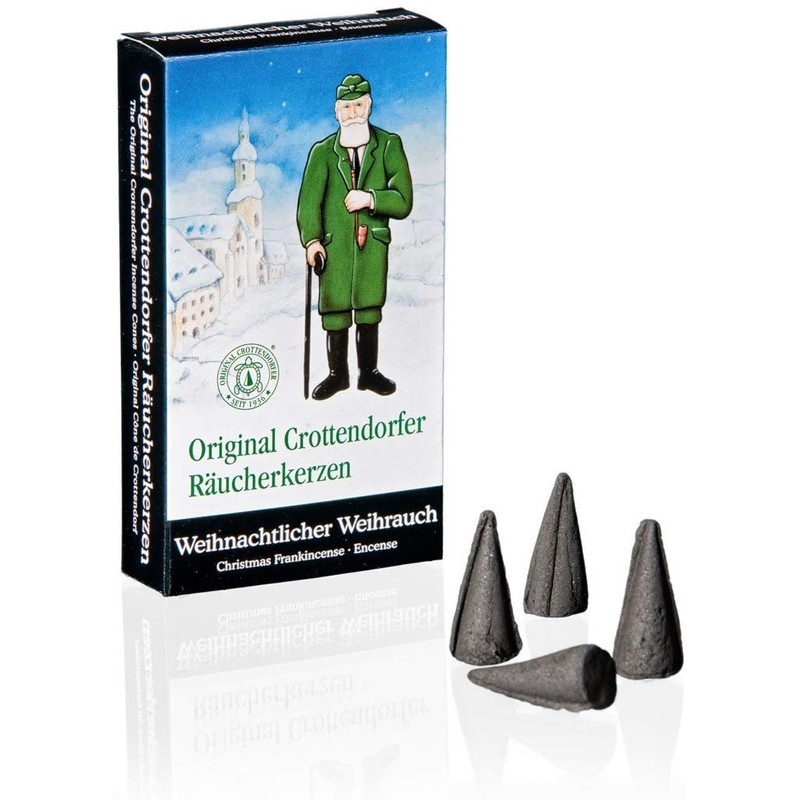 Crottendorfer Räucherkerzen - Weihnachtsbaum - Zimtapfel, Bunte Mischung, Weih. Weihrauch,