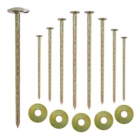 Artificial Turf Stakes 70-Pack Landscape Anchoring Stakes RV Rug Anchors Paver Edging, Weed Barrier, Lawn Edging，Carpentry and More