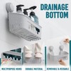 TAILI Shower Caddy Suction Cup 2 Pack Heavy Duty Bathroom