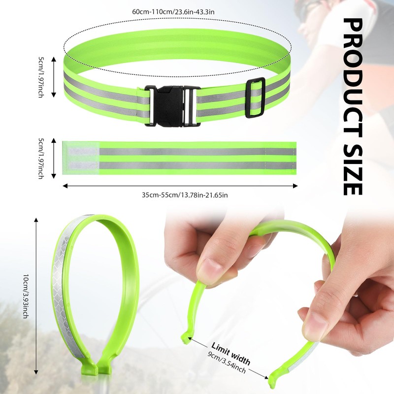 Boyiee Reflective Bands Set Including Reflective Armband Reflective Safety Belt