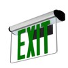 LFI Lights | Edge-Lit Green Exit Sign | Modern Design