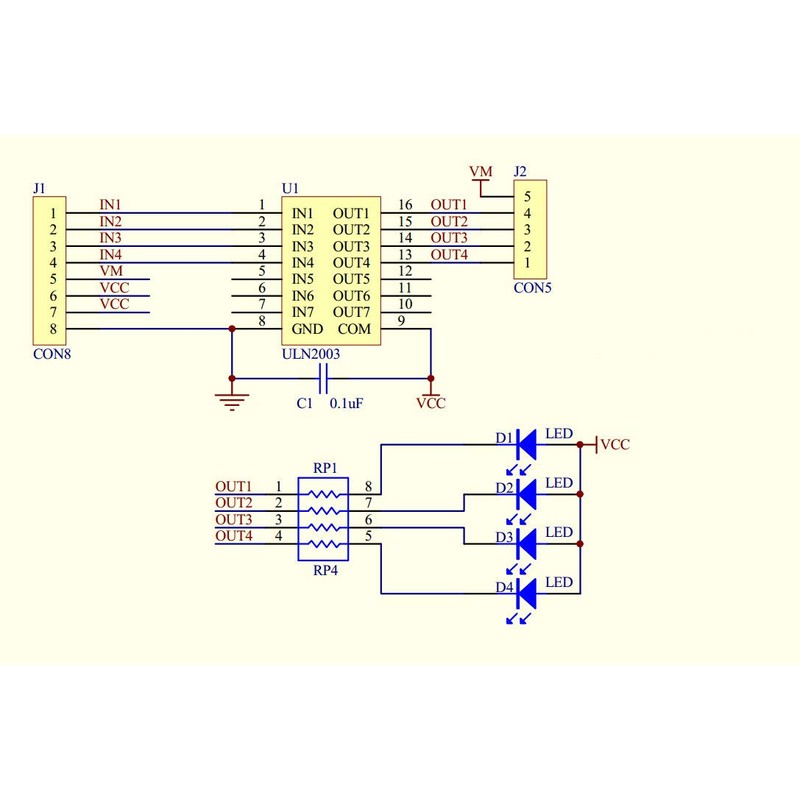 KKHMF Set of 2 28BYJ-48 5V Stepper Motor + ULN2003