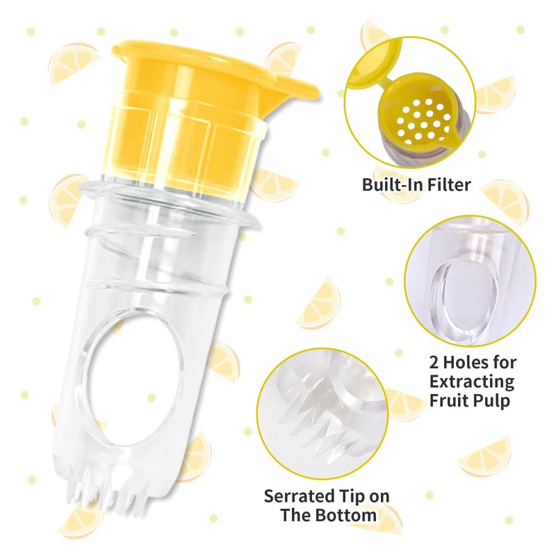 DOINEUFL Pack of 2 Lemon Squeezers, Small Citrus Juicer, Manual