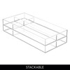 iDesign 4-Section Stackable Makeup Drawer Organizer for Cosmetics and Toiletries