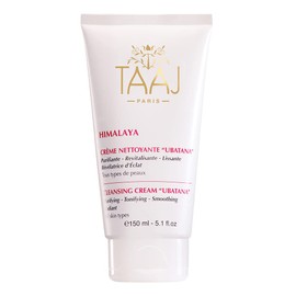 TAAJ | Ubatana Reinigungscreme - HIMALAYA | Tägliche Reinigungspflege ohne Seife | Reinigt, klärt, verfeinert das Hautbild & belebt den Teint | Glatte & strahlende Haut | Vegan | 150 ml