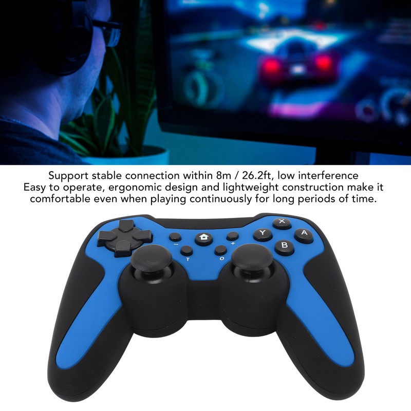 Wireless Bluetooth Controller Dual Motors LED Indicators Wake Up Function