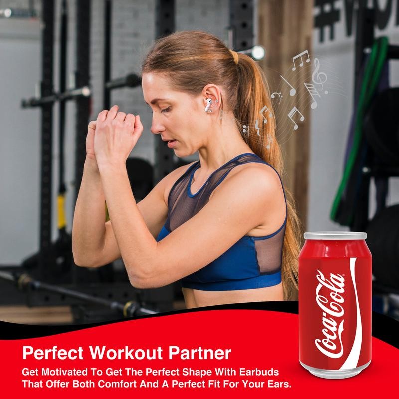 Coca-Cola Wireless Earbuds with Can Shaped Charging Case - Color: