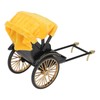 Retro Rickshaw Model Exquisite Details Nostalgic Alloy Simulation Rickshaw Toy