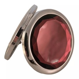 No Brand Compact Deep Purple Faceted Crystal Travel Mirror - New!