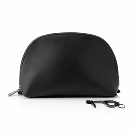 Black Vegan Leather Tech Case