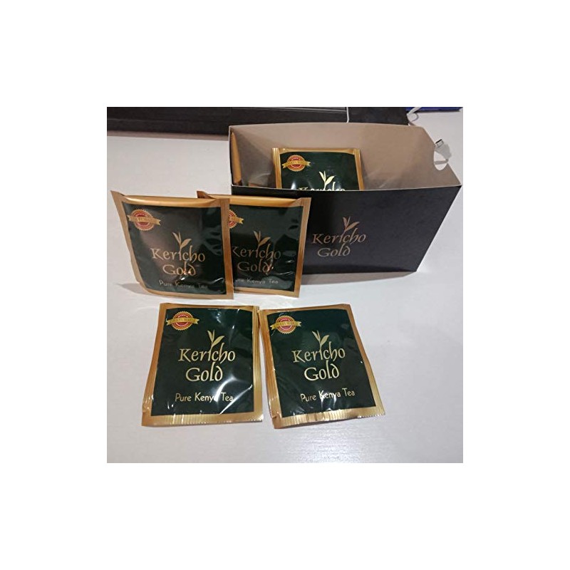 Kericho gold Kenyan Tea (Black Tea, 50 Enveloped Tea Bags,