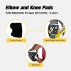 Strider Elbow & Knee Pads Black, Kids 18mo-5yr, Durable, Washable,