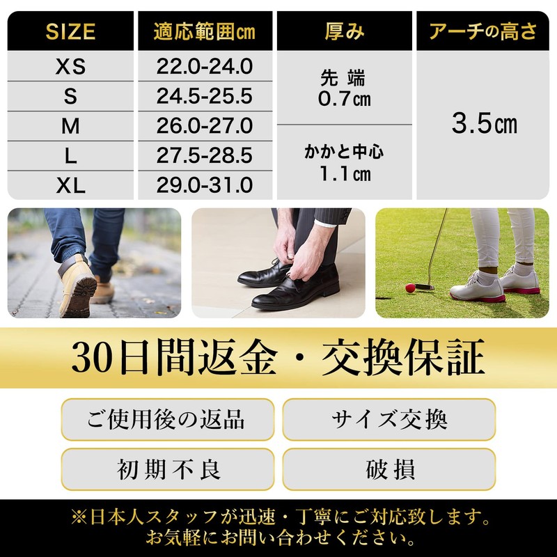 インソール [理学療法士監修] 衝撃吸収 アーチサポート 土踏まず 中敷き メンズ レディース Rela Kino