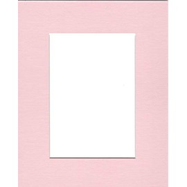 18x24 Baby Pink Picture Mats with White Core Bevel Cut for 12x18 Pictures