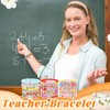 40 Pcs Teacher Bracelets Stretch Stackable Elastic Layering Friendship Bracelet,