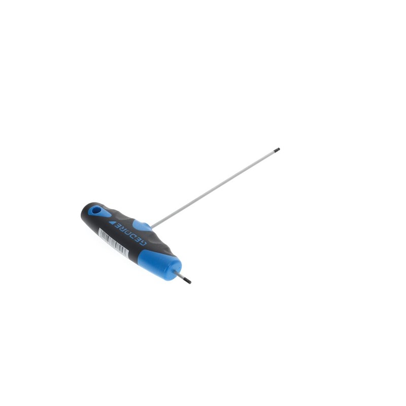GEDORE Key for Allen screws, 2C T-handle and ball head,