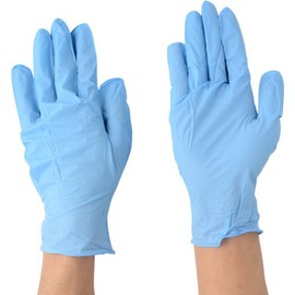 川西 Industrial Nitrile Ultra Thin Gloves Strong Powder Free 100 Piece # 2037 Blue Small